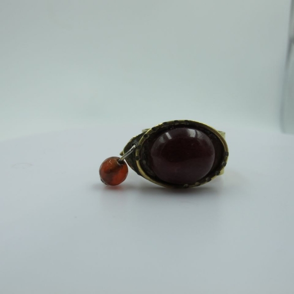 Handmade Brass Ring with Stones - Picture 8 of 10